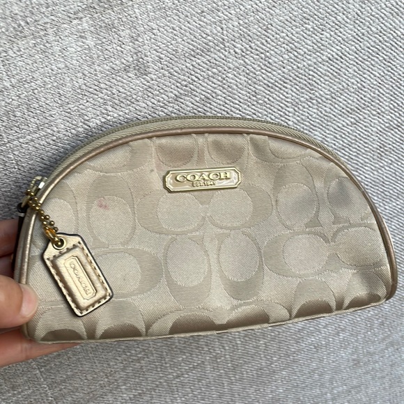 Coach Bags Coach Signature Canvas Cosmetic Bag Poshmark